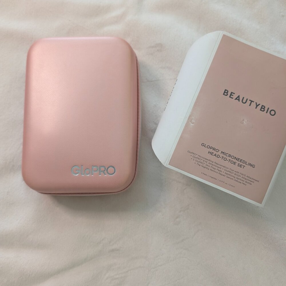 NEW GLO PRO MICRONEEDLING  HEAD TO TOE SET - BEAUTY BIO - NEW AND SEALED
